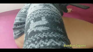 Sentando pagbuhat brinquedo gostoso